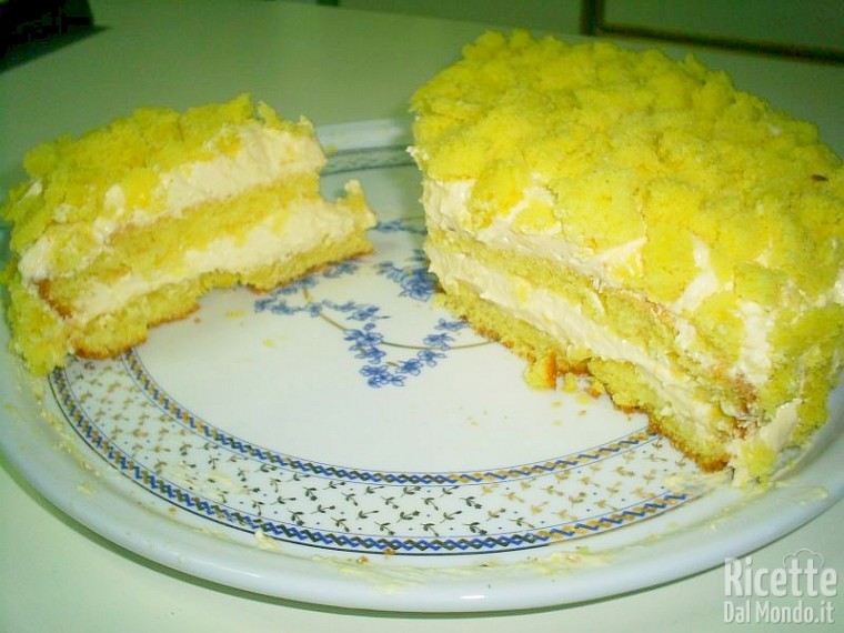 Ricetta Torta Mimosa con Crema al Mandarino