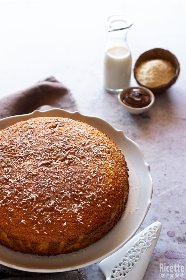 Ricetta torta cocco e Nutella fatta in casa