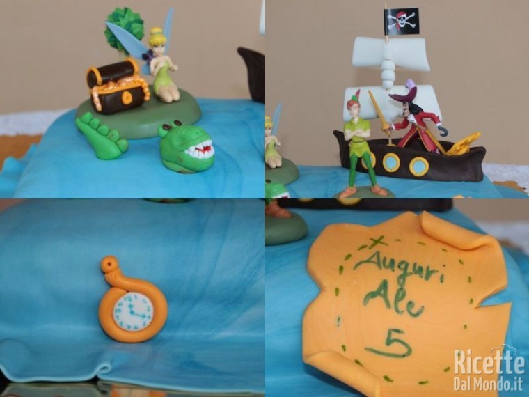 Torta di compleanno di pasta di zucchero 13