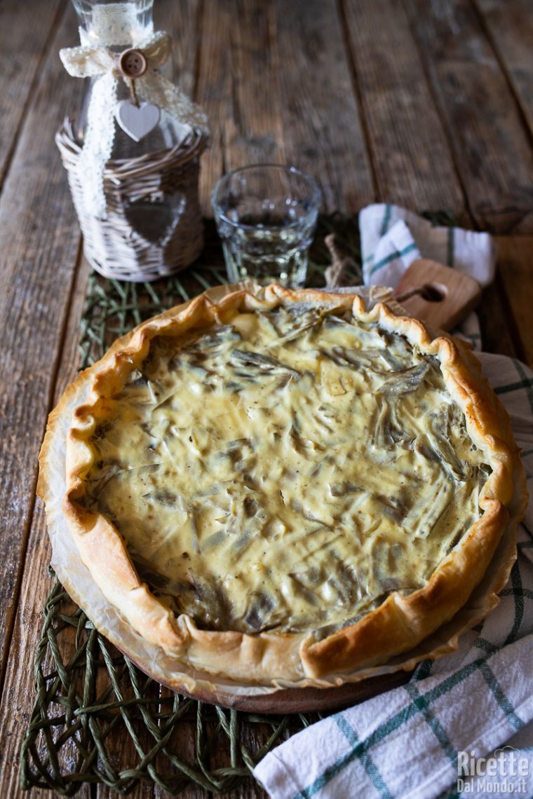 Ricetta torta salata ai carciofi
