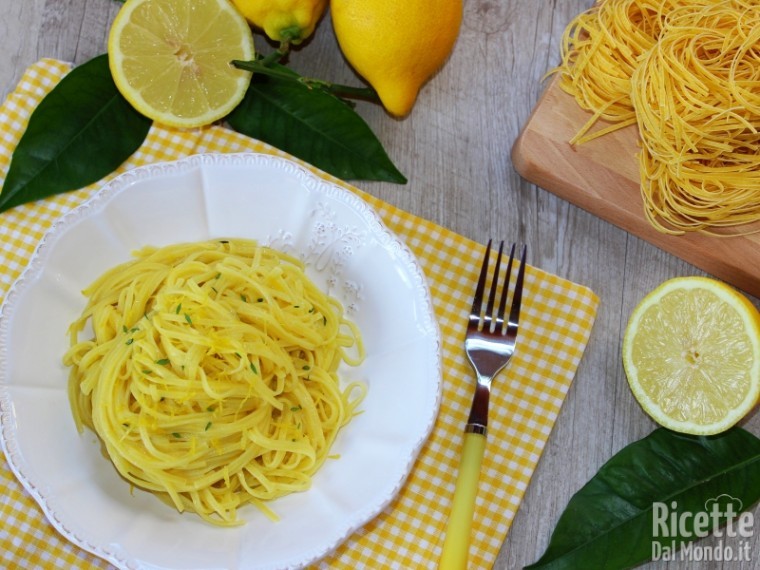 Ricetta Tagliolini al limone