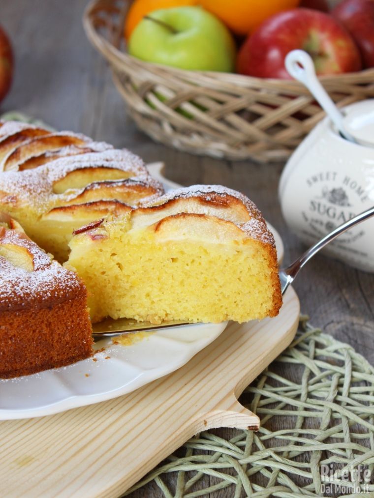 Ricetta torta di mele senza burro, latte e uova