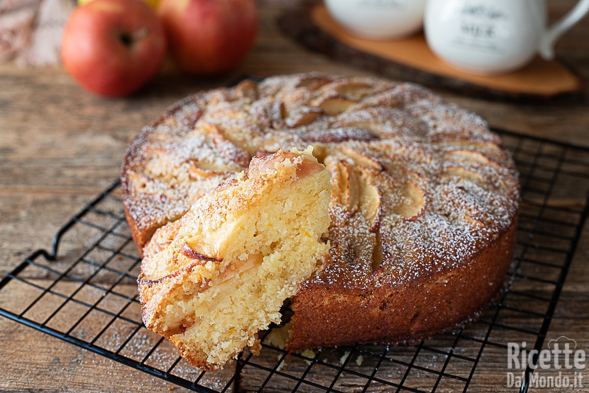 Torta Di Mele Senza Burro Latte E Uova Ricettedalmondo