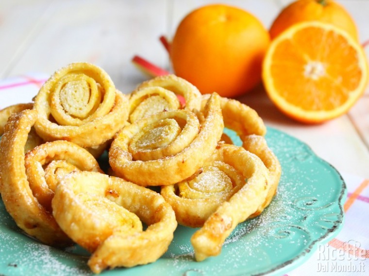 Tagliatelle dolci di carnevale emiliane