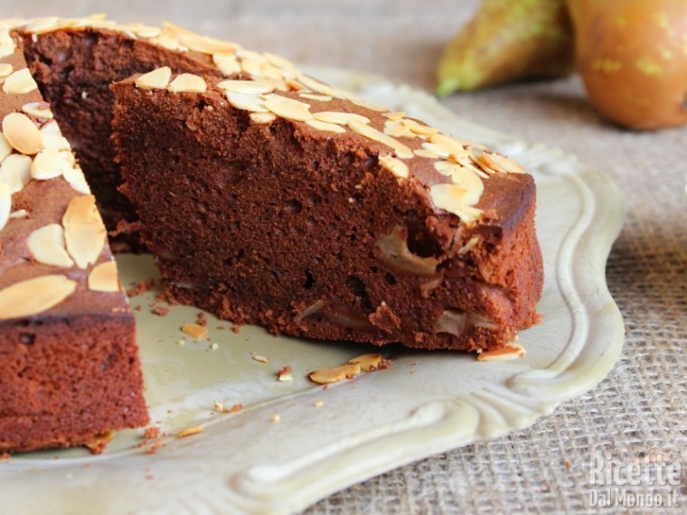 Ricetta torta di pere e cioccolato