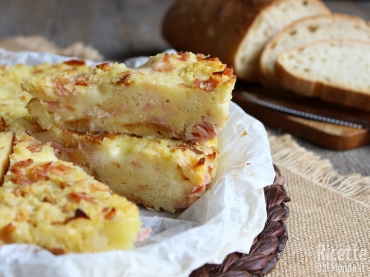 Ricetta torta di pane salata