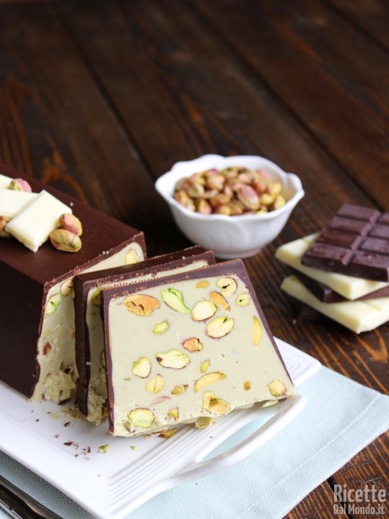 Torrone al pistacchio di Bronte e cioccolato