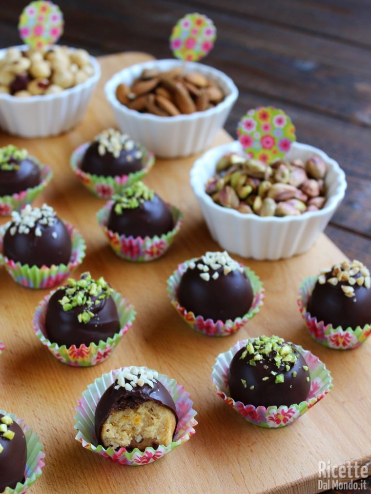 Tartufi di colomba senza cottura