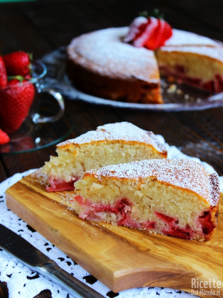 Soffice torta di fragole