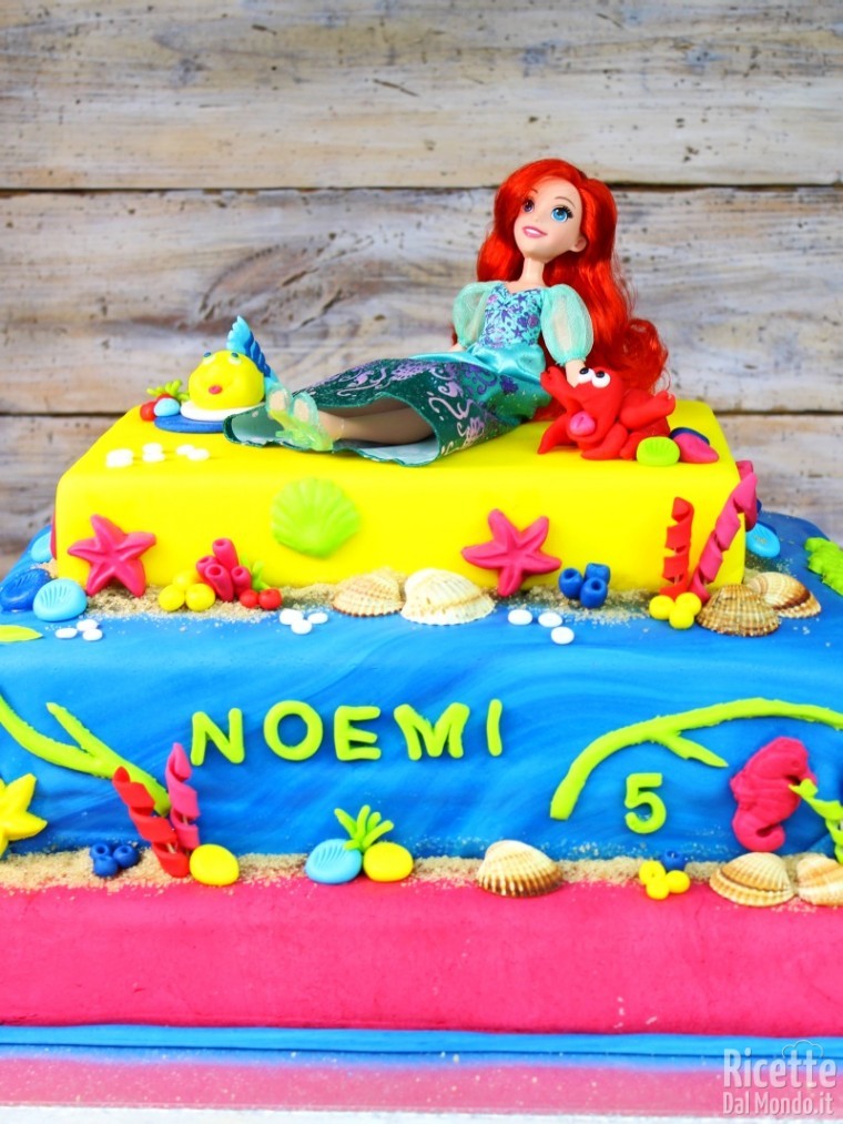 Come fare la torta della sirenetta Ariel in pdz