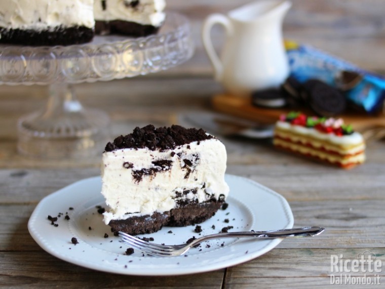 Torta gelato agli Oreo
