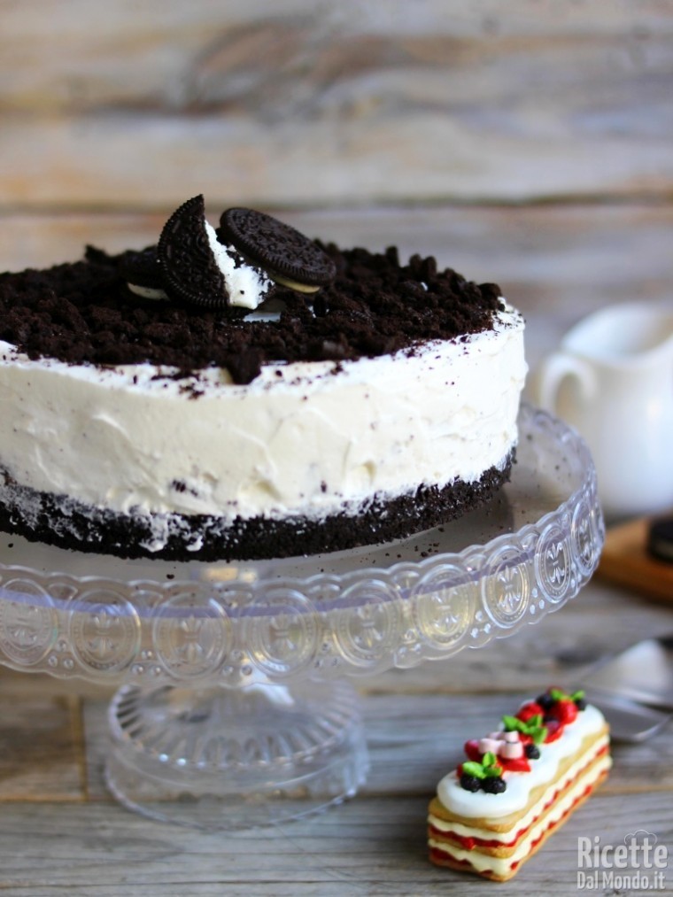 Ricetta semplice della torta gelato Oreo