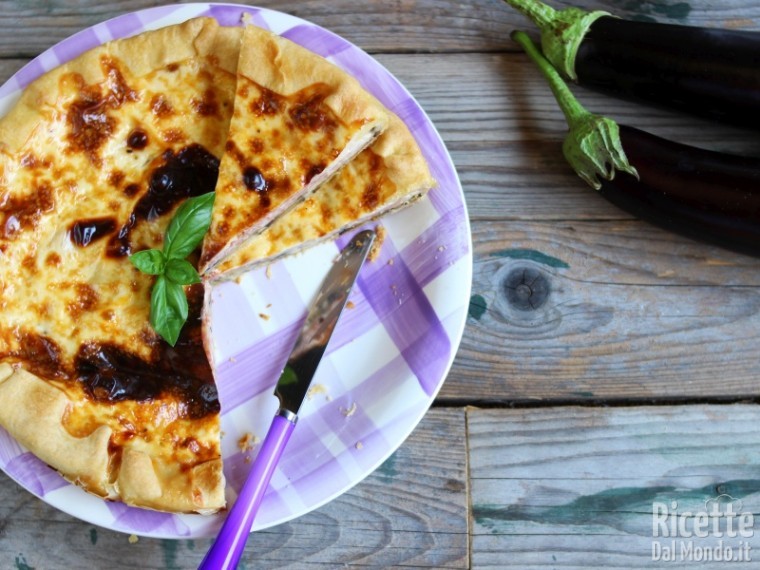 Ricetta torta salata di melanzane e prosciutto cotto