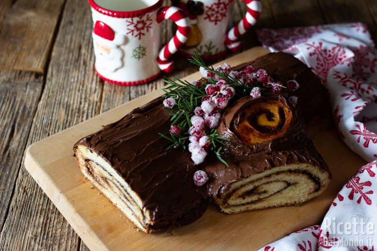 La Ricetta Del Tronchetto Di Natale.Tronchetto Di Natale Di Brioche Alla Nutella