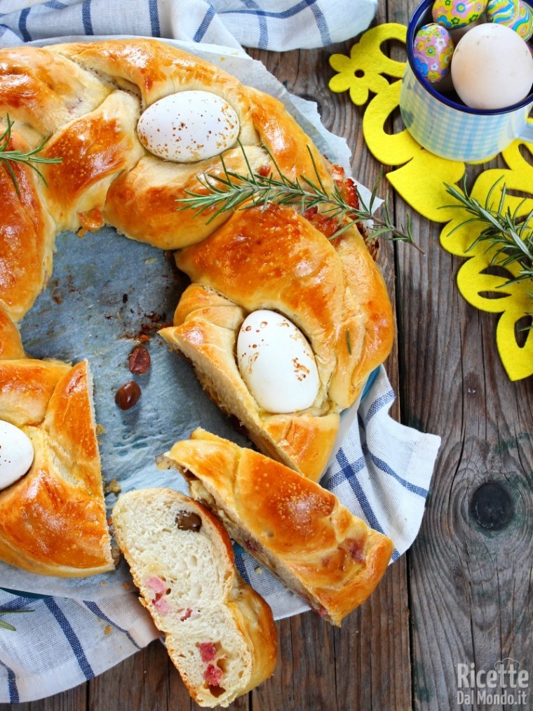 Treccia farcita di Pasqua sofficissima