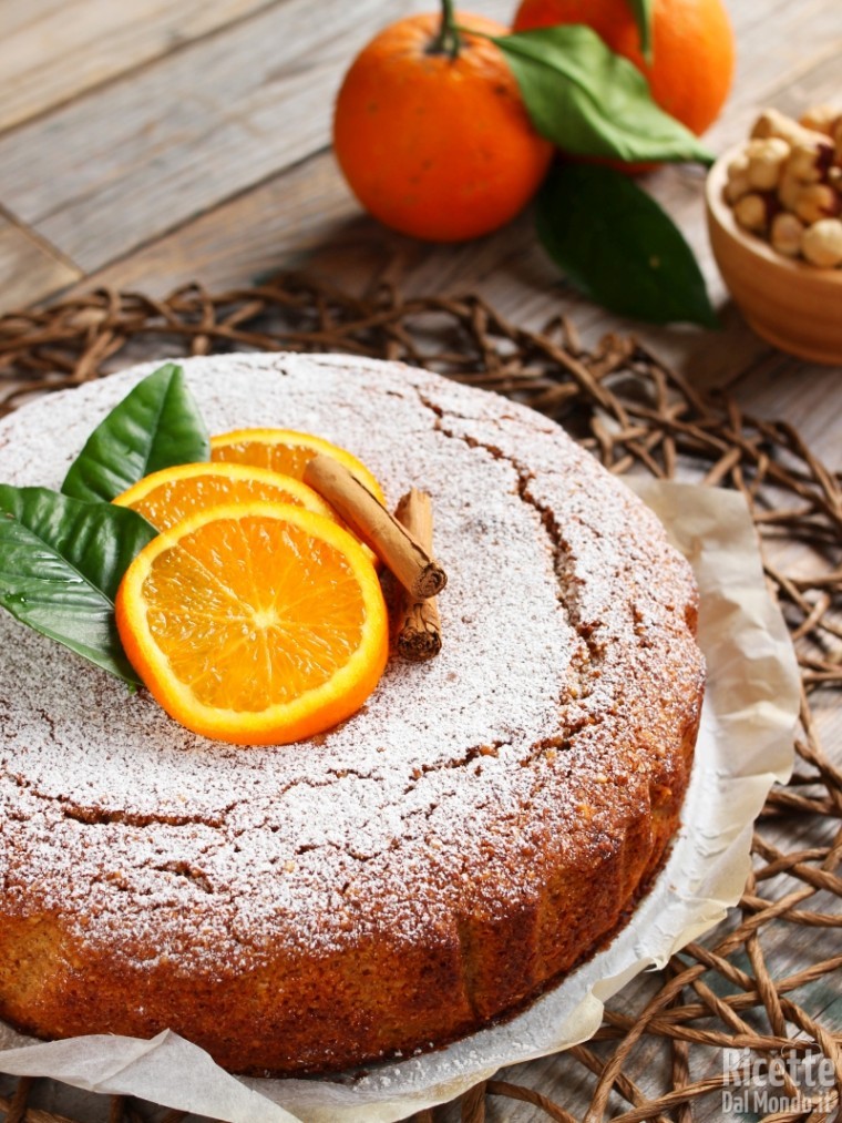 Ricetta torta arancia e cannella vegana