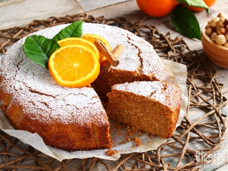 Torta arancia e cannella vegana