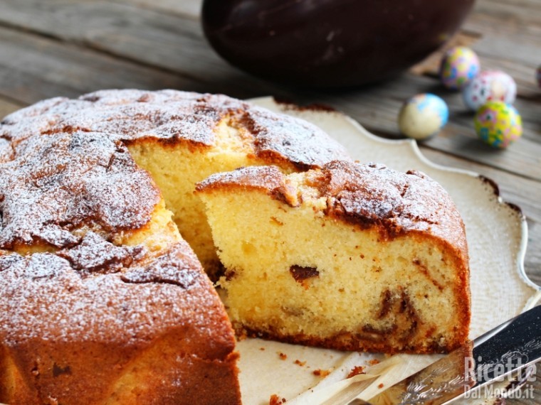 Torta con le scaglie di cioccolato
