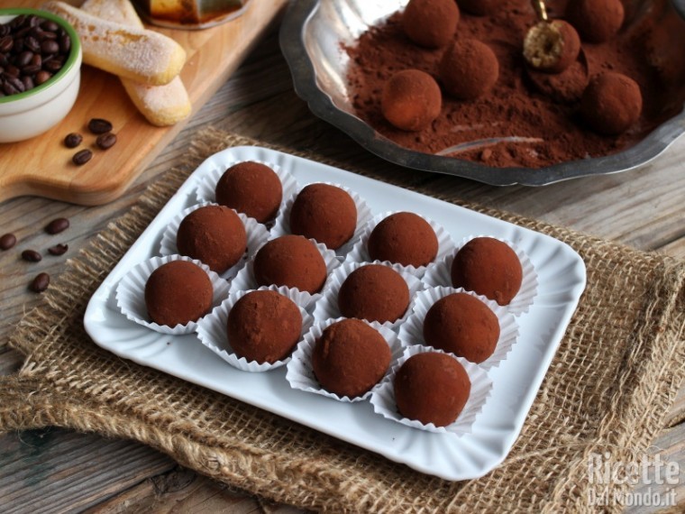 Ricetta tartufini al tiramisù