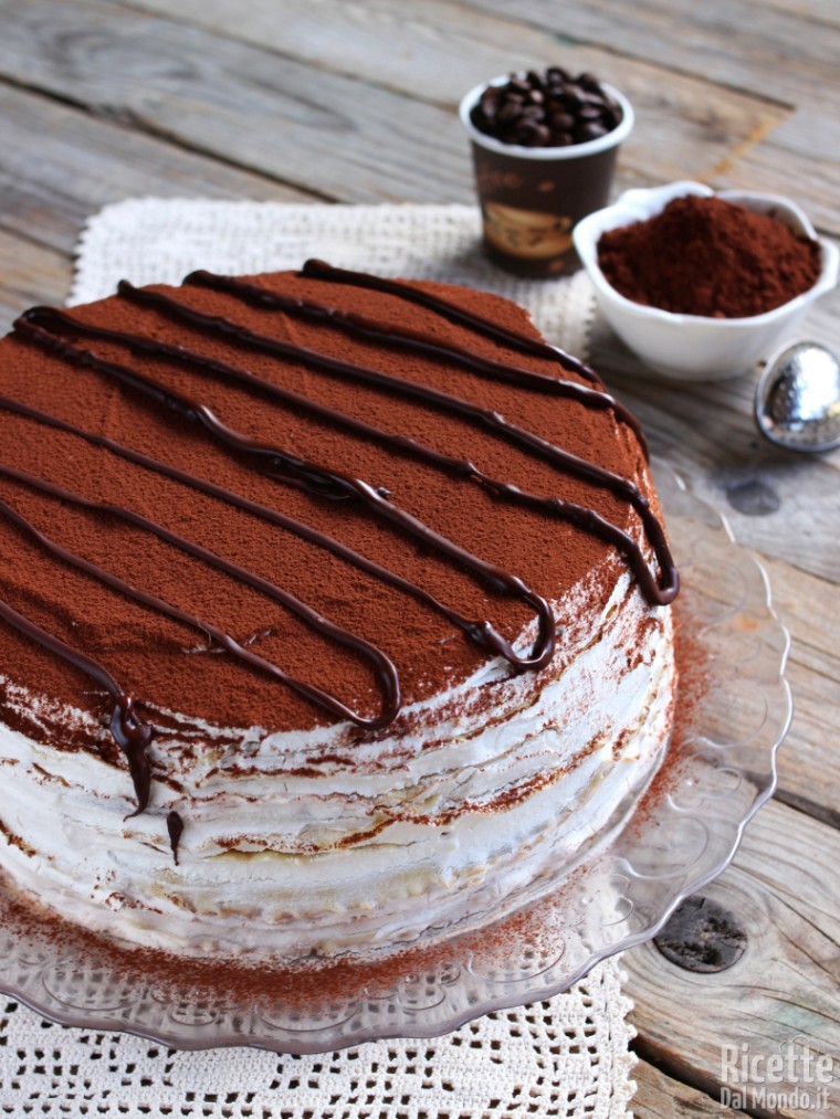Ricetta torta di crepes mascarpone e Nutella