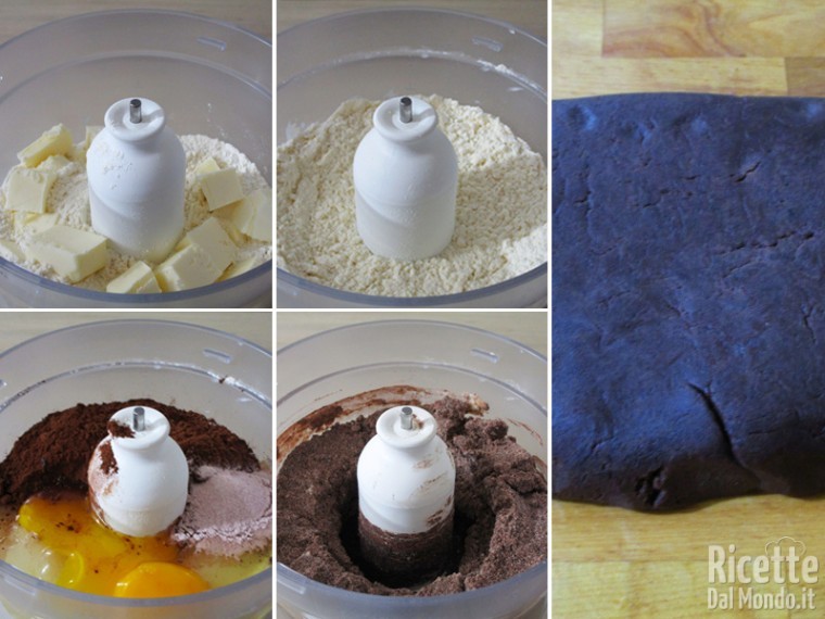 Preparare la pasta frolla al cioccolato