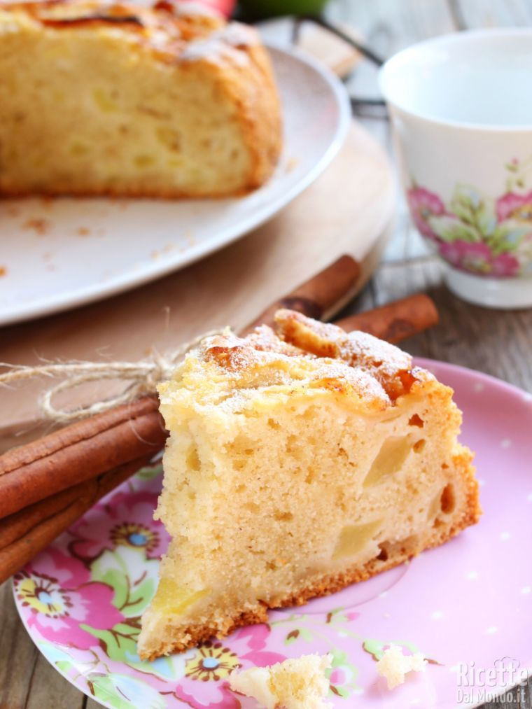 Torta di mele senza burro e latticini