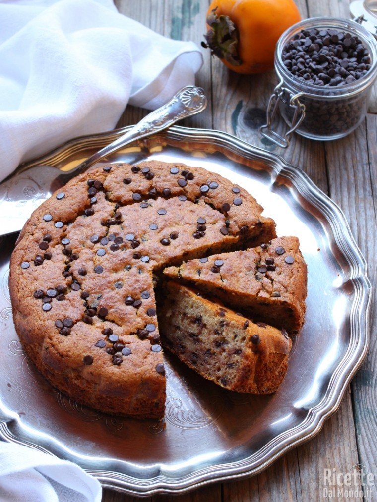 Torta morbida con i cachi