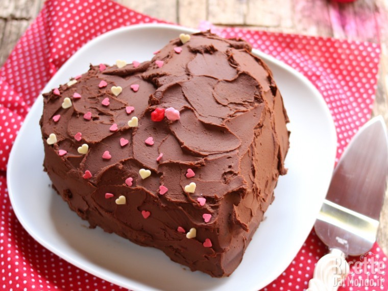 Torta al cioccolato di san Valentino