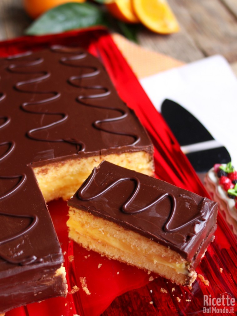 Come fare la torta fiesta arancia e cioccolato