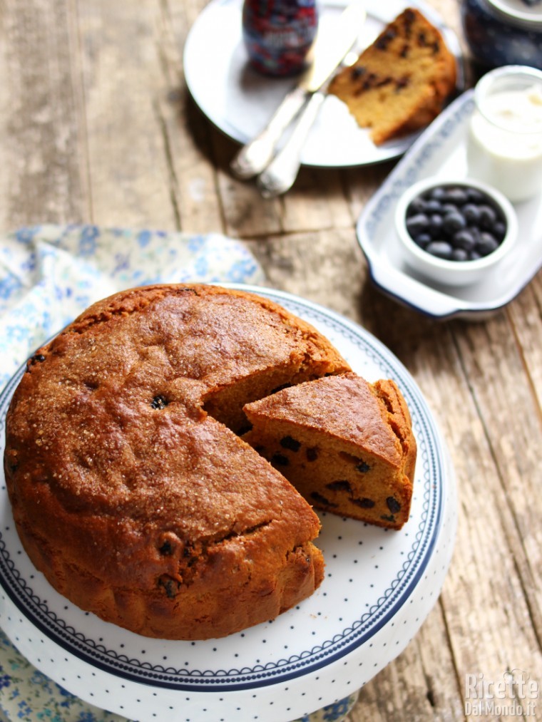 Ricetta torta integrale ai mirtilli