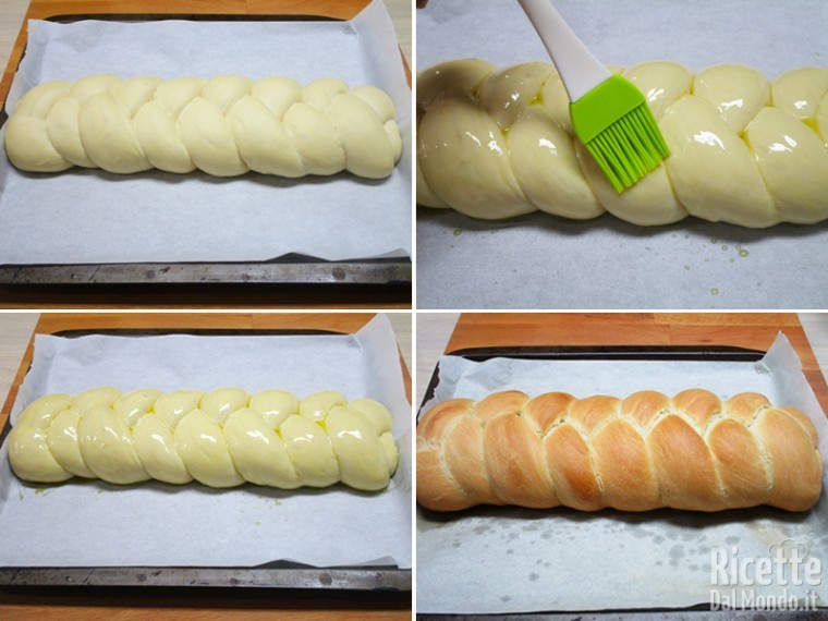 Cuocere la treccia di pane