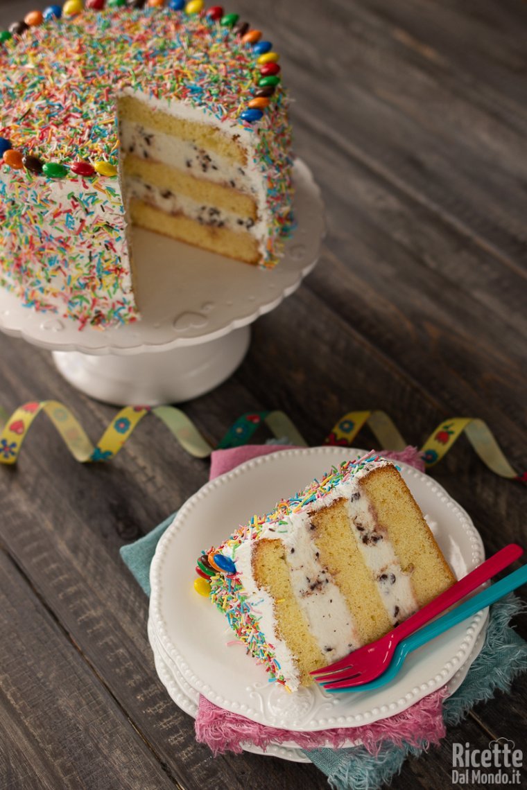 Ricetta torta di carnevale con crema di ricotta