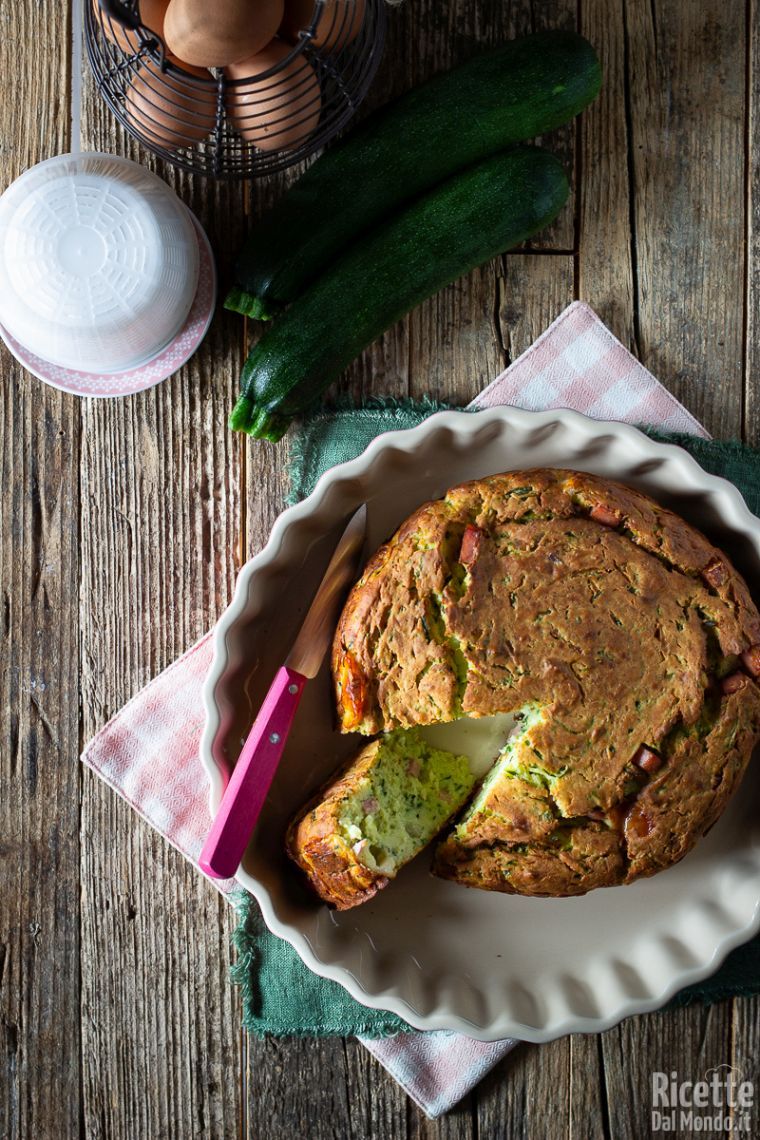 Ricetta torta salata di ricotta e zucchine