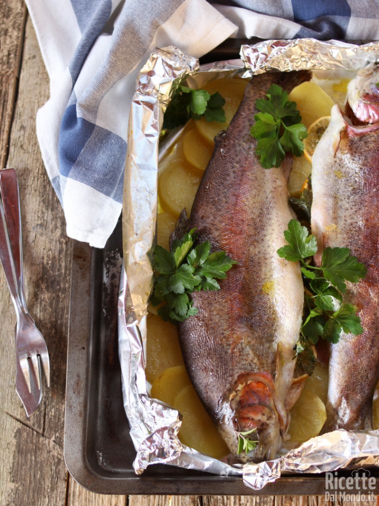 Ricetta trota al cartoccio