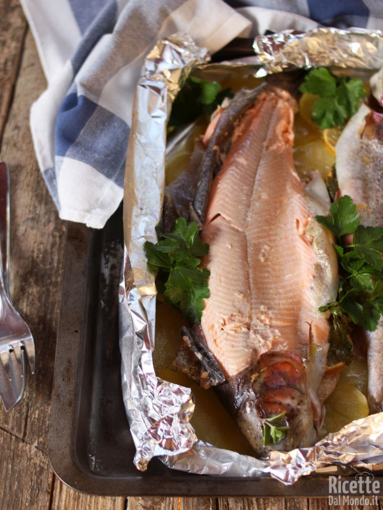 Trota Al Cartoccio Ricetta Semplice E Leggera Per La Trota Salmonata