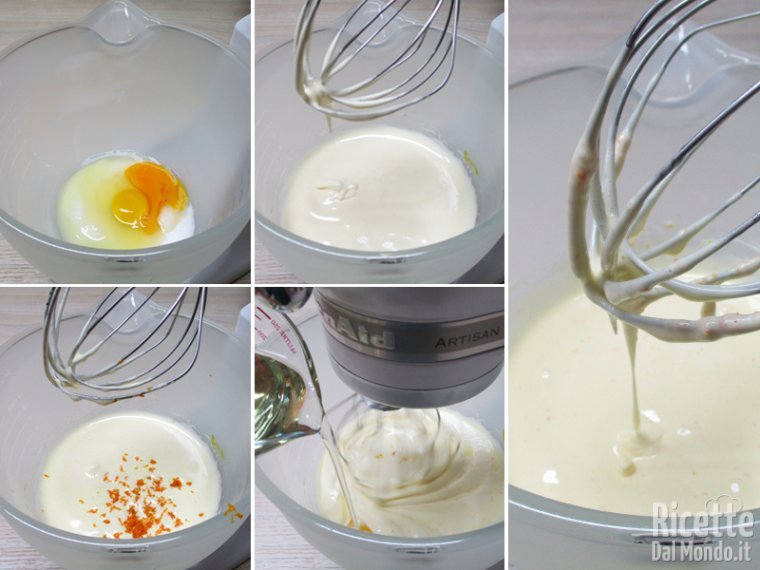 Lavorate uova e zucchero e unire l'olio a filo
