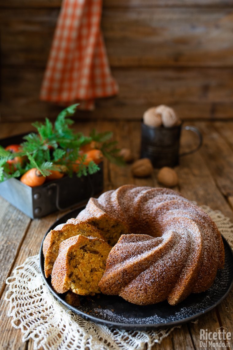 Ricetta torta di carote e noci