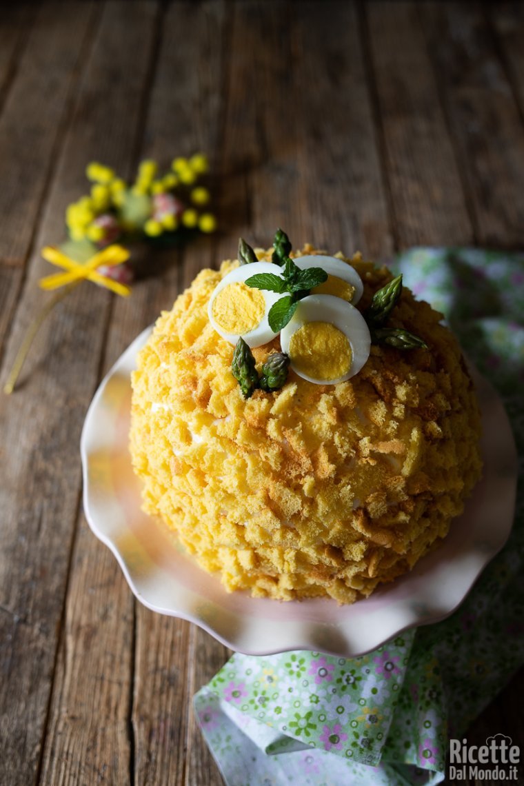 Ricetta torta mimosa salata