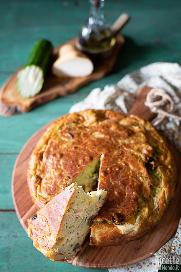 Ricetta torta salata morbida di zucchine