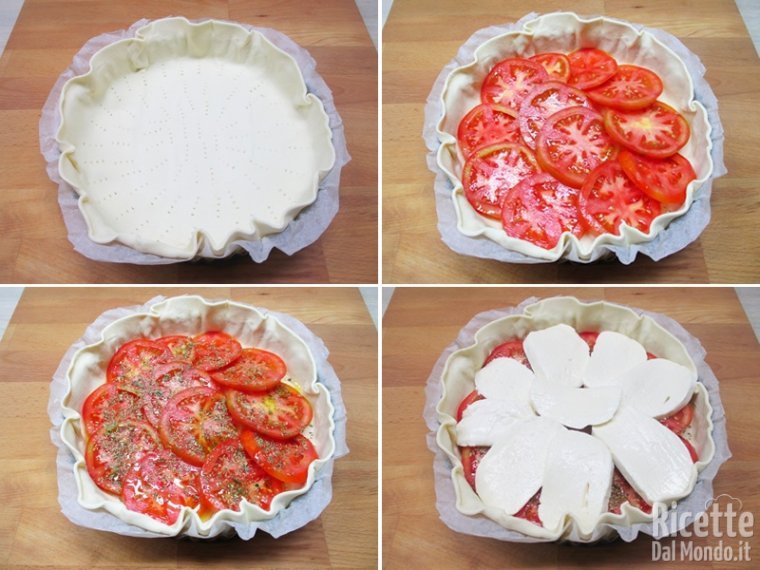 Stratificare gli ingredienti nella sfoglia