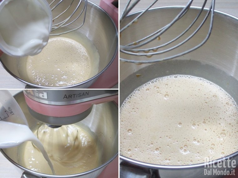 Aggiungere latte e yogurt
