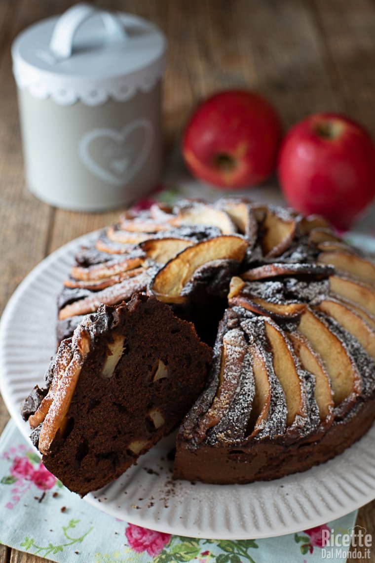 Ricetta torta di mele e cioccolato