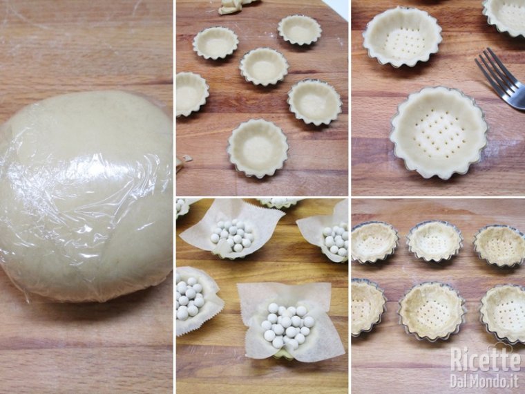Preparare le basi delle tartellette