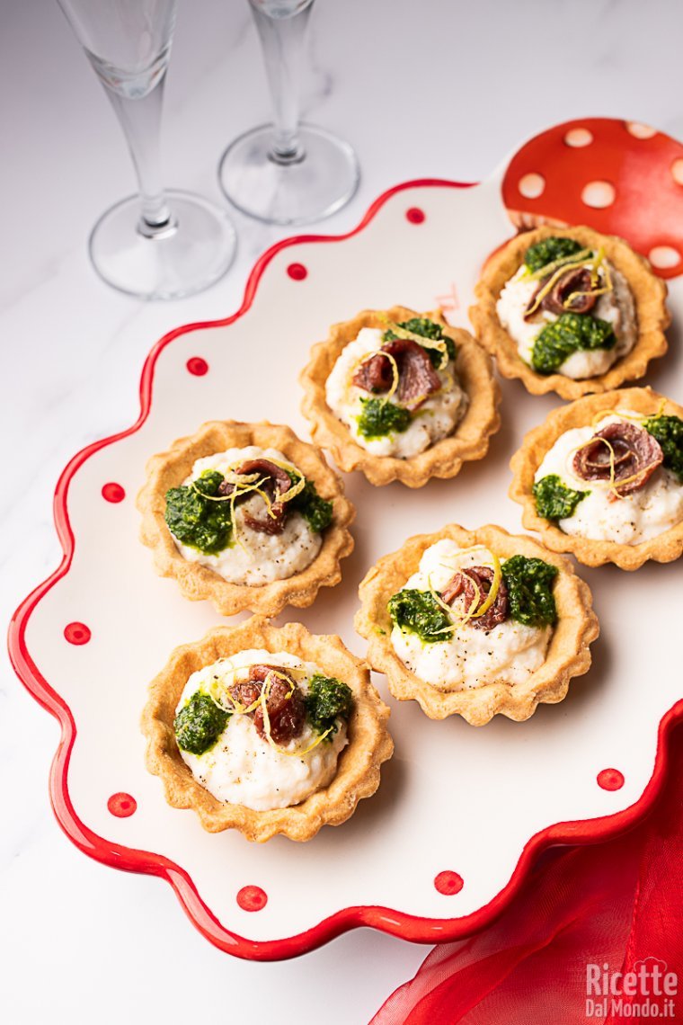 Ricetta tartellette di baccala mantecato