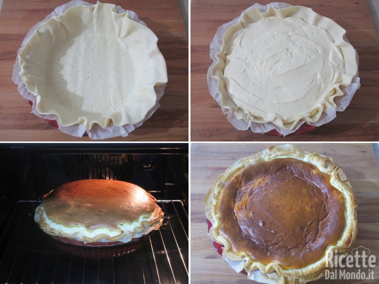 Farcire la sfoglia e cuocere in forno caldo