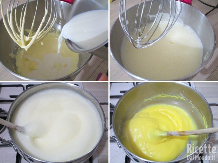 Cuocere la crema e farla raffreddare
