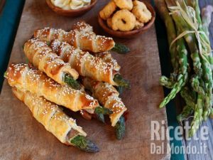 Asparagi in pasta sfoglia