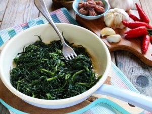 Ricetta Agretti in padella