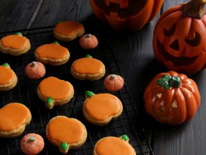 Ricetta Biscotti di zucca glassati
