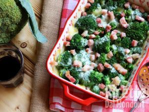Ricetta Broccolo gratinato al forno
